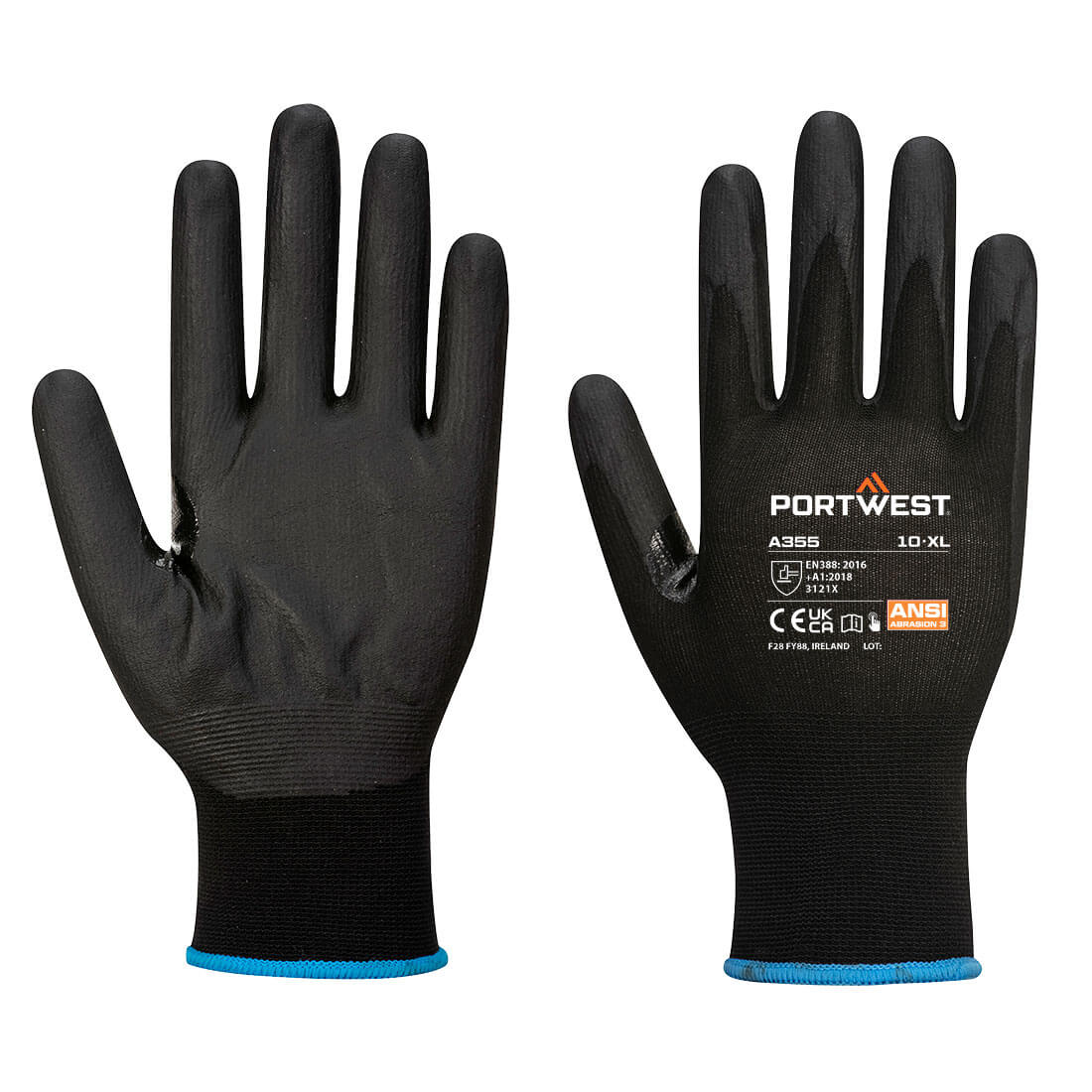 Grip 15 Nitrile Foam Touchscreen Glove (Pk12) Black