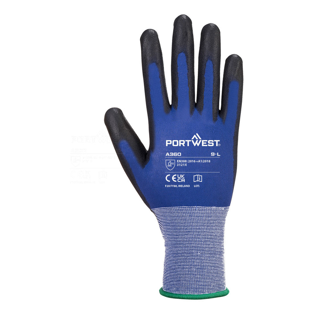 Grip 18 PU Glove - Blue/Black