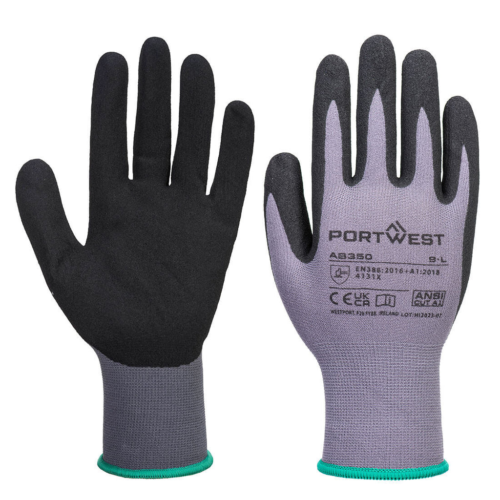 Grip 15 Nitrile Sandy Essential Multipack (Pk12) Grey/Black