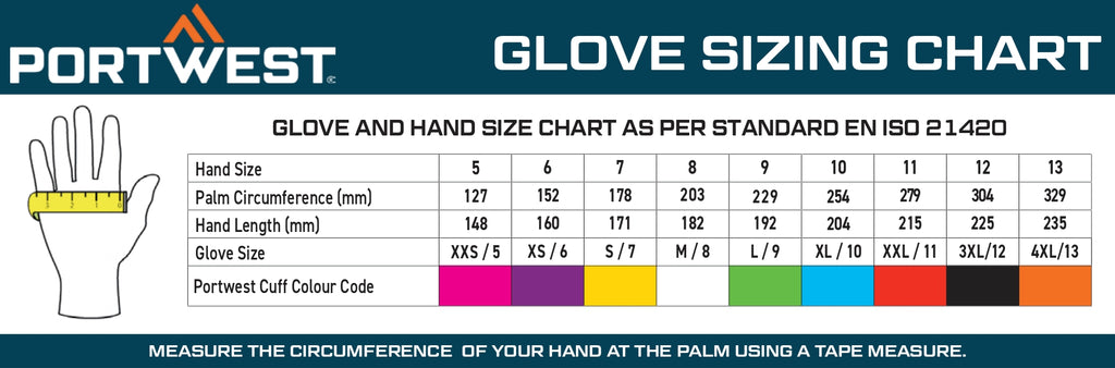 Grip 18 PU Glove - Blue/Black