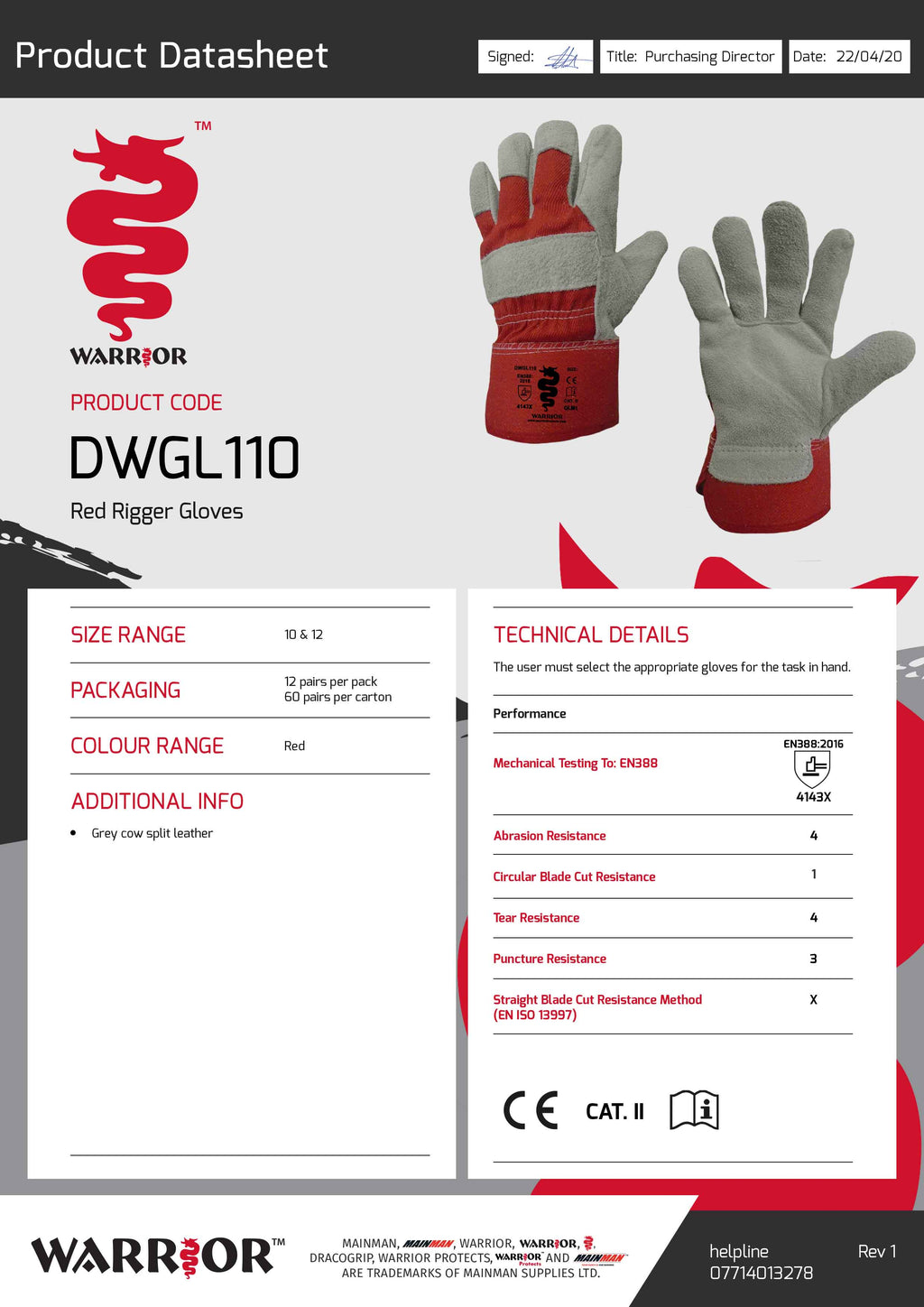 Rigger Gloves - Pk12